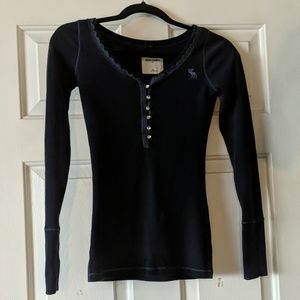 Blue Abercrombie kids long sleeve
